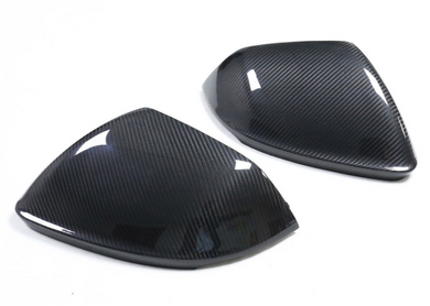 2019+ Audi Q8/Sq8/Rsq8 Carbon Fiber Mirror Caps | Without Blind Spot Assist