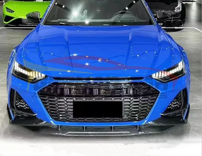 2019+ Audi RS6 Carbon Fiber Front Lip | C8 RS6 - Front Lips/Splitters