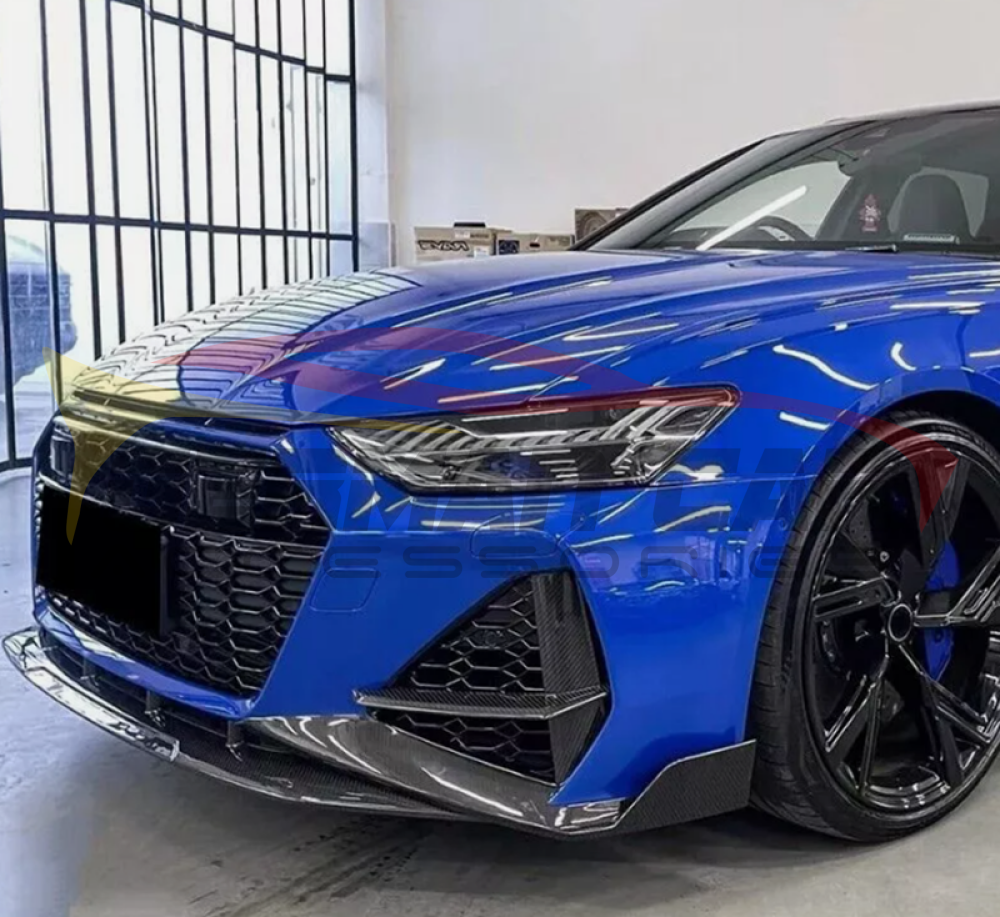 2019+ Audi RS6 Carbon Fiber Front Lip | C8 RS6 - Front Lips/Splitters