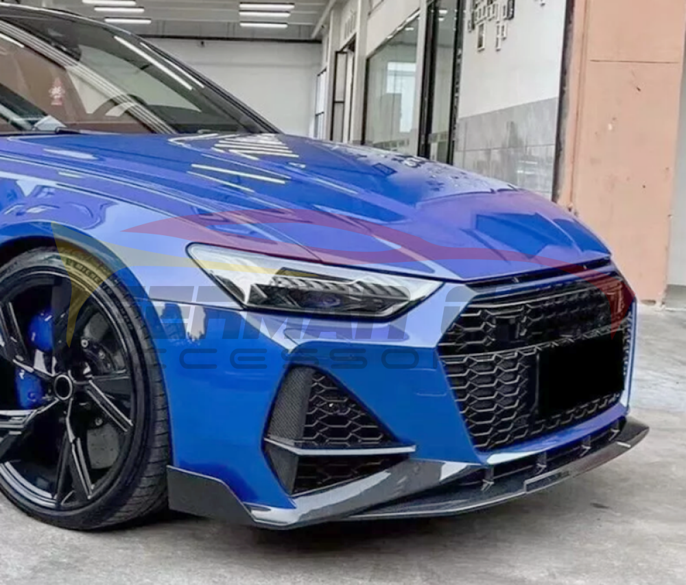 2019+ Audi RS6 Carbon Fiber Front Lip | C8 RS6 - Front Lips/Splitters