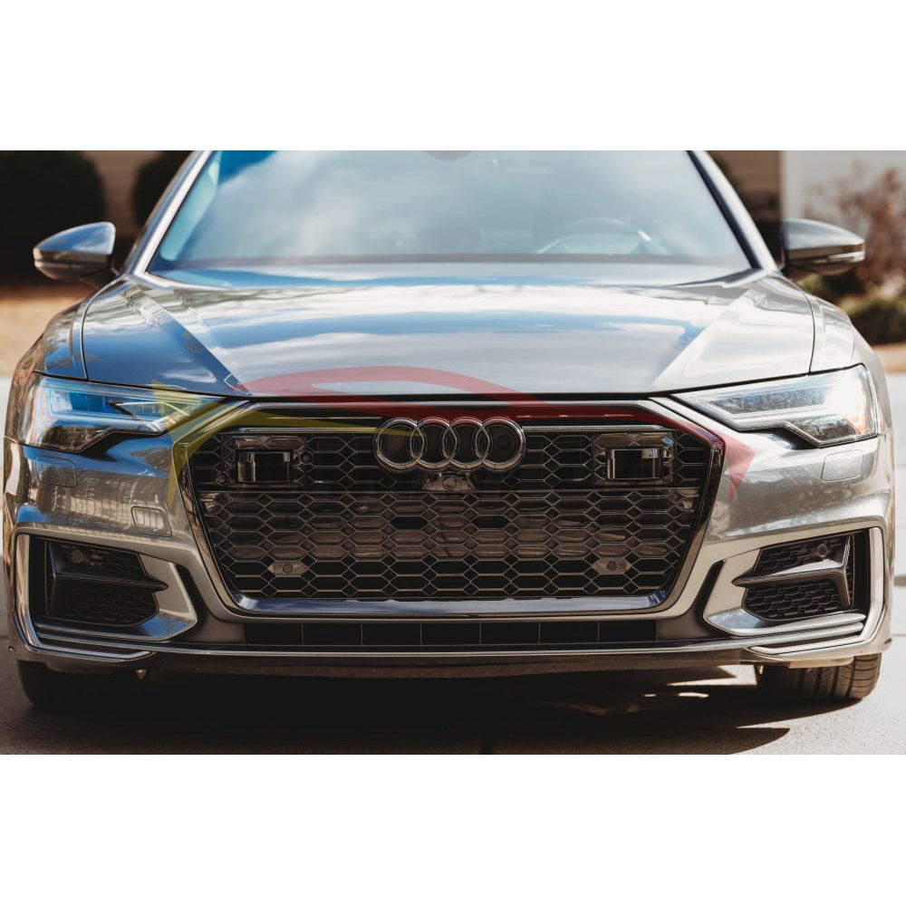 2019+ Audi Rs6 Style Fog Light Grilles | C8 A6/S6