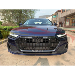 2012-2015 Audi RS7 Honeycomb Grille with Quattro in Lower Mesh
