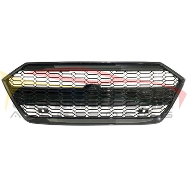 2019 + Audi Rs7 Style Honeycomb Grille | C8 A7/S7 Black Frame Mesh / Yes Front Camera Grilles