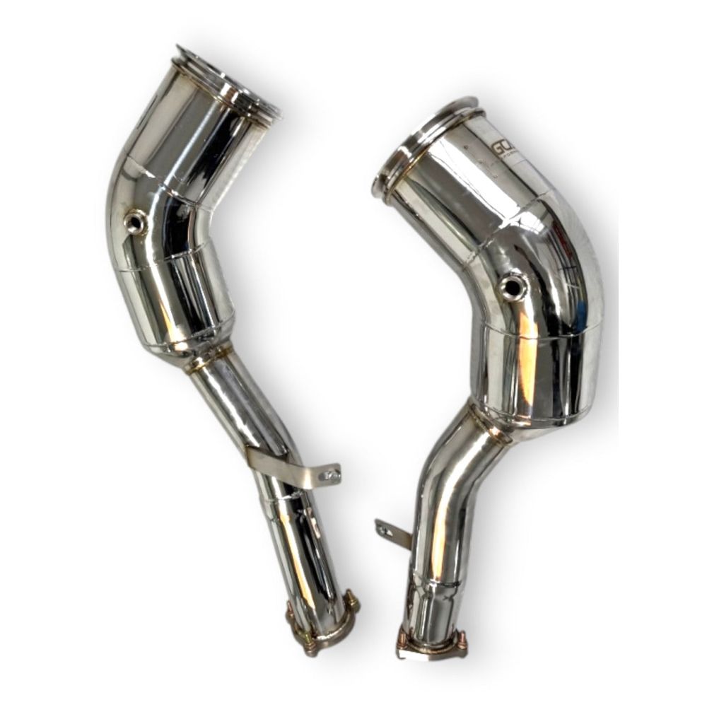 2019 + Audi S6/S7 Downpipes | C8 No Heat Shield / Racing Downpipe (No Cat)