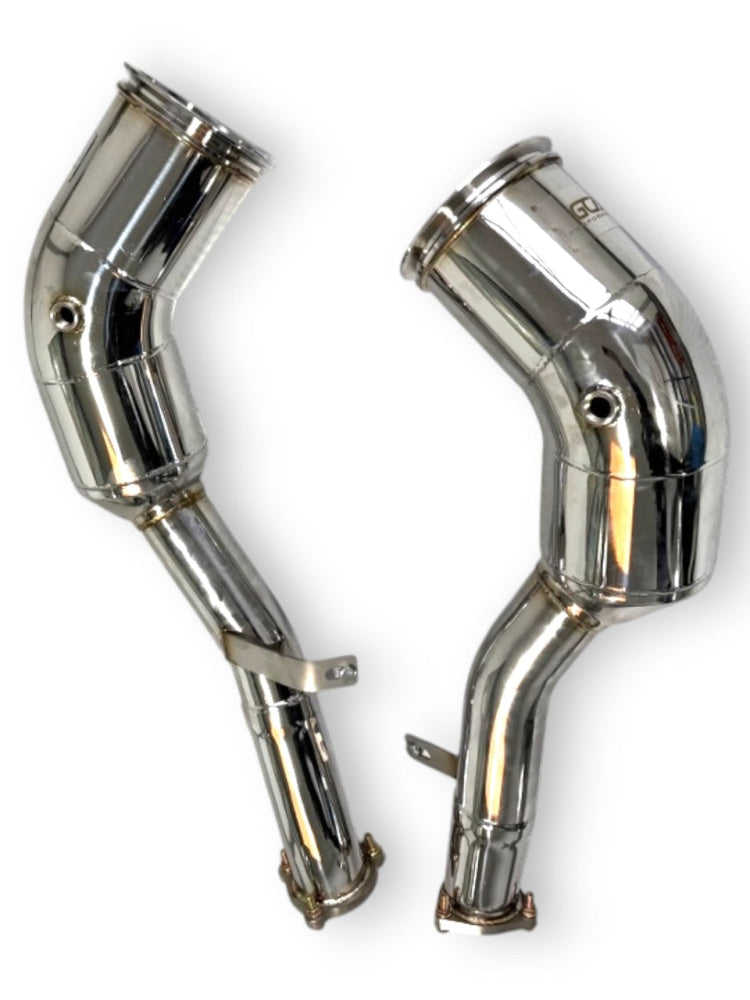 2019 + Audi S6/S7 Downpipes | C8 No Heat Shield / Racing Downpipe (No Cat)