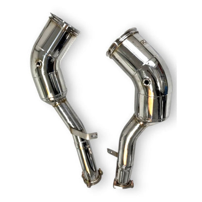 2019 + Audi S6/S7 Downpipes | C8 No Heat Shield / Racing Downpipe (No Cat)