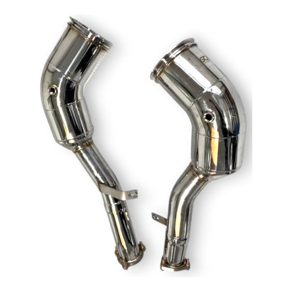 2019 + Audi S6/S7 Downpipes | C8 No Heat Shield / Racing Downpipe (No Cat)