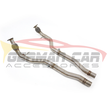 2019 + Audi S6/S7 Front Resonator Delete Pipes | C8 S6/S7 Front Pipes