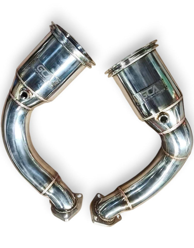 2019-2024 Audi Sq8/Sq7/Rsq8 Downpipes | Sq7/Sq8/Rsq8 No Heat Shield / Racing Downpipe (No Cat)