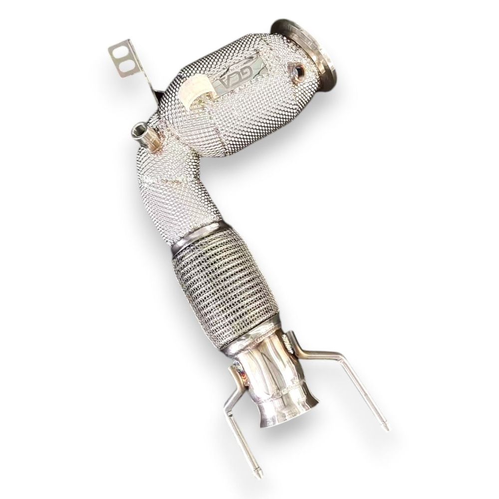 2019 + BMW 2-Series Downpipe | F44 Yes Heat Shield / 200 Cell Euro 6 Sport High Flow Cat Downpipes