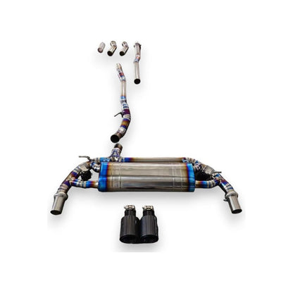 2019 + Bmw 2-Series Valved Sport Exhaust System | F44 Titanium / Chrome Tips Axleback Only