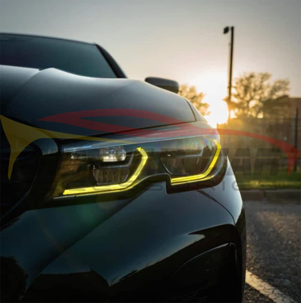 2019 + Bmw 3-Series Csl Style Headlights Yellow Drl Modules | G20