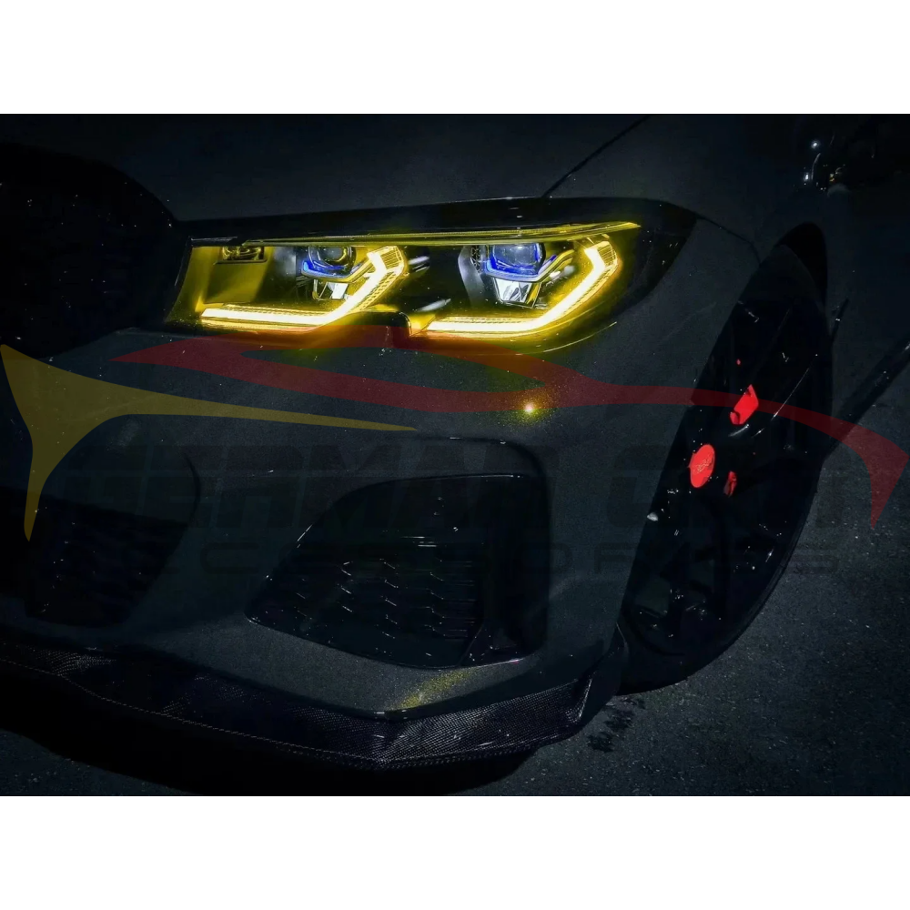 2019 + Bmw 3-Series Csl Style Headlights Yellow Drl Modules | G20