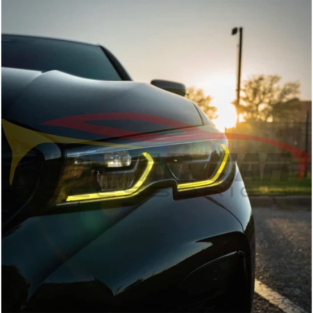 2019 + Bmw 3-Series Csl Style Headlights Yellow Drl Modules | G20