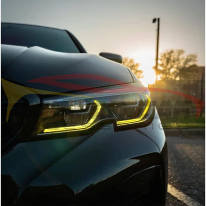 2019 + Bmw 3-Series Csl Style Headlights Yellow Drl Modules | G20