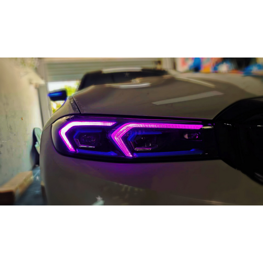 2019+ BMW 3-Series Headlight RGB DRL Modules | G20 2023+ LCI Laser Headlights DRL Modules