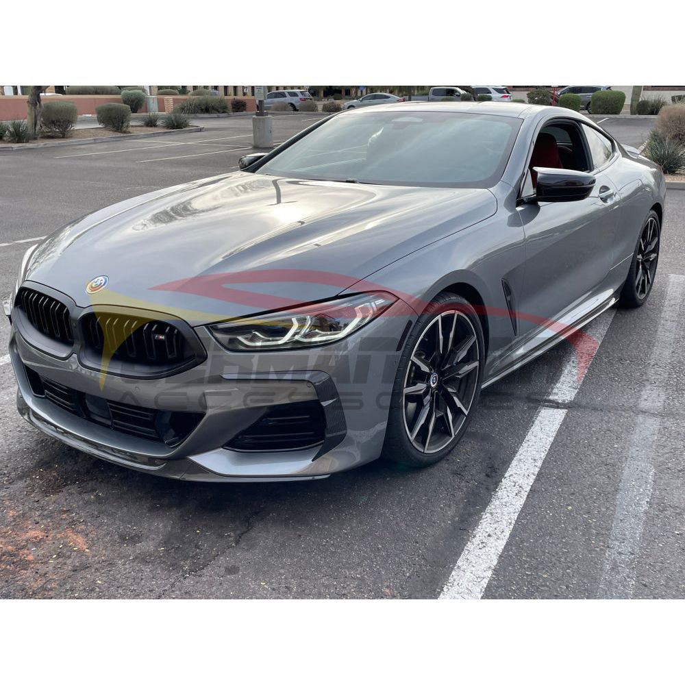 2019+ Bmw 8-Series Carbon Fiber Oem Style 3 Piece Front Lip | G14/G15/G16 Lips/Splitters