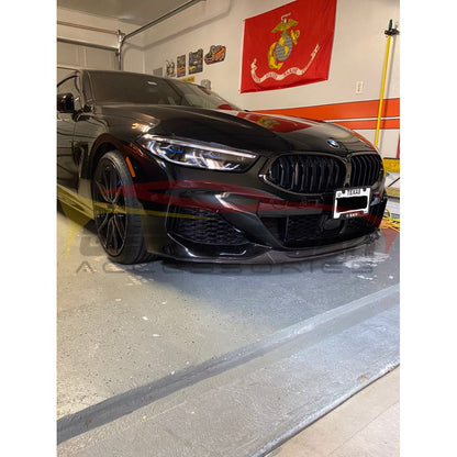 2019+ Bmw 8-Series Carbon Fiber Oem Style 3 Piece Front Lip | G14/G15/G16 Lips/Splitters