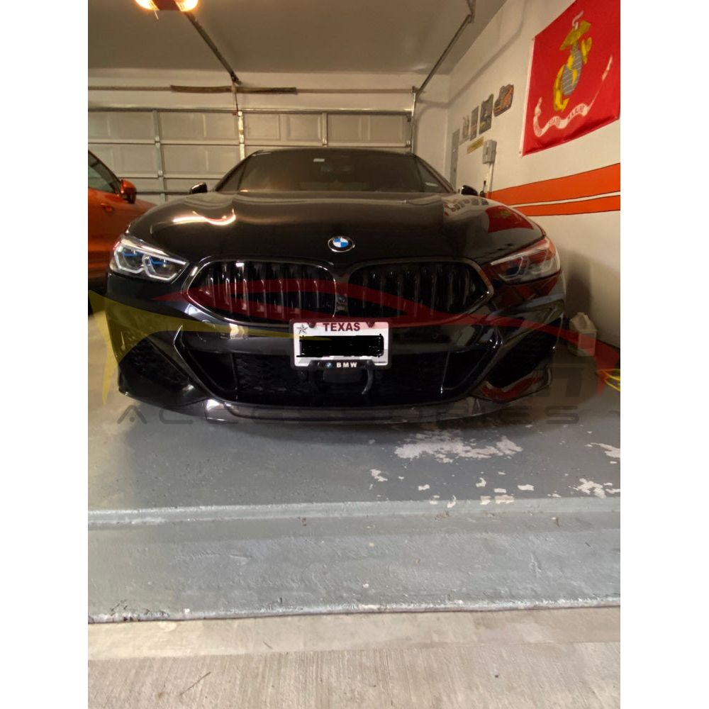 2019+ Bmw 8-Series Carbon Fiber Oem Style 3 Piece Front Lip | G14/G15/G16 Lips/Splitters