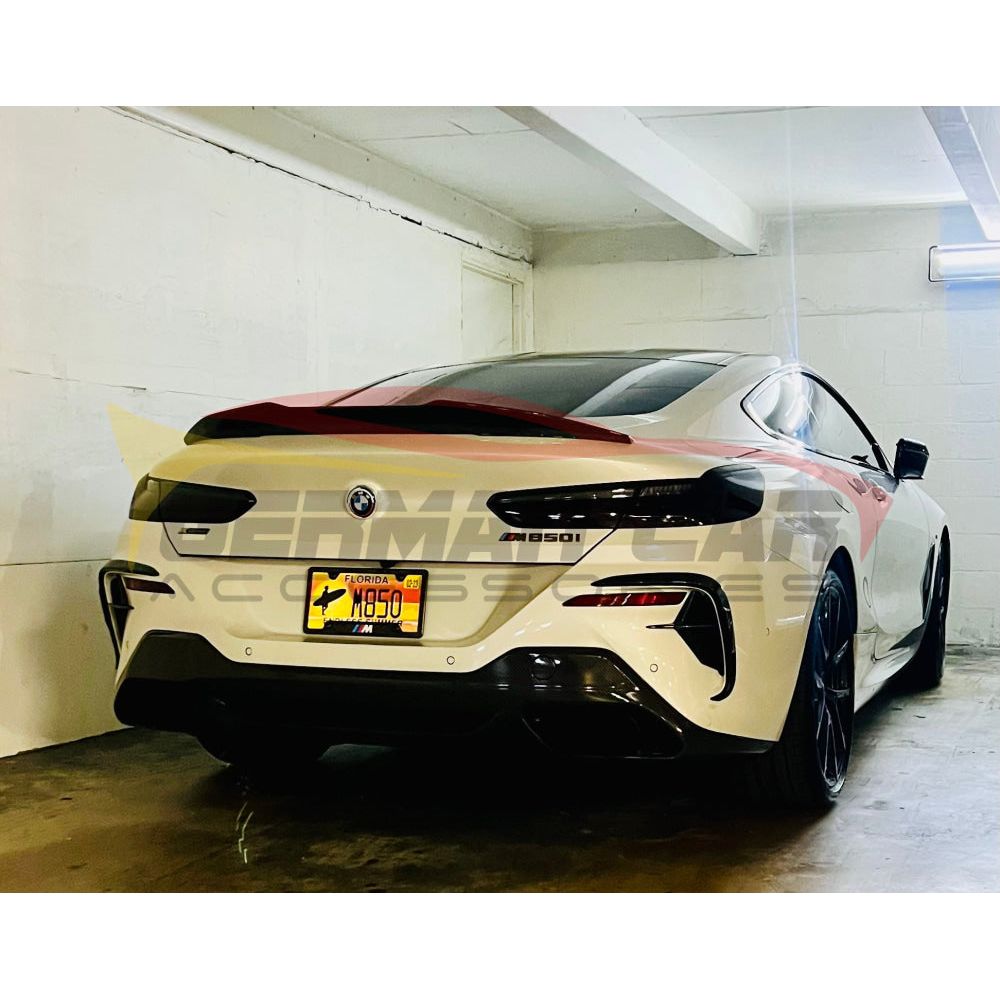 2019+ Bmw 8-Series Carbon Fiber Rear Bumper Canards | G14/G15/G16 Additional Accessories