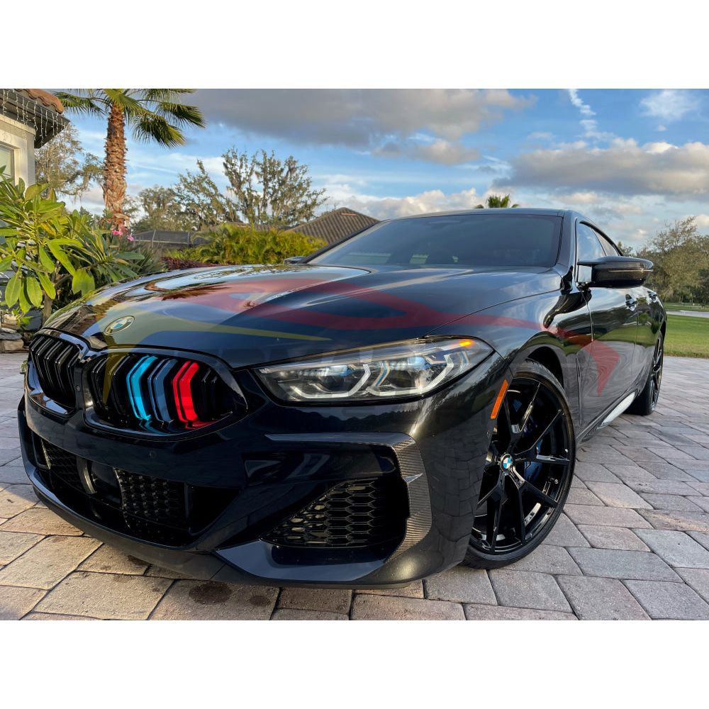 2019+ Bmw 8-Series Carbon Fiber Upper Front Bumper Splitters | G14/G15/G16 Lips/Splitters