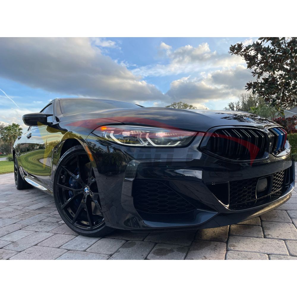 2019+ Bmw 8-Series Carbon Fiber Upper Front Bumper Splitters | G14/G15/G16 Lips/Splitters