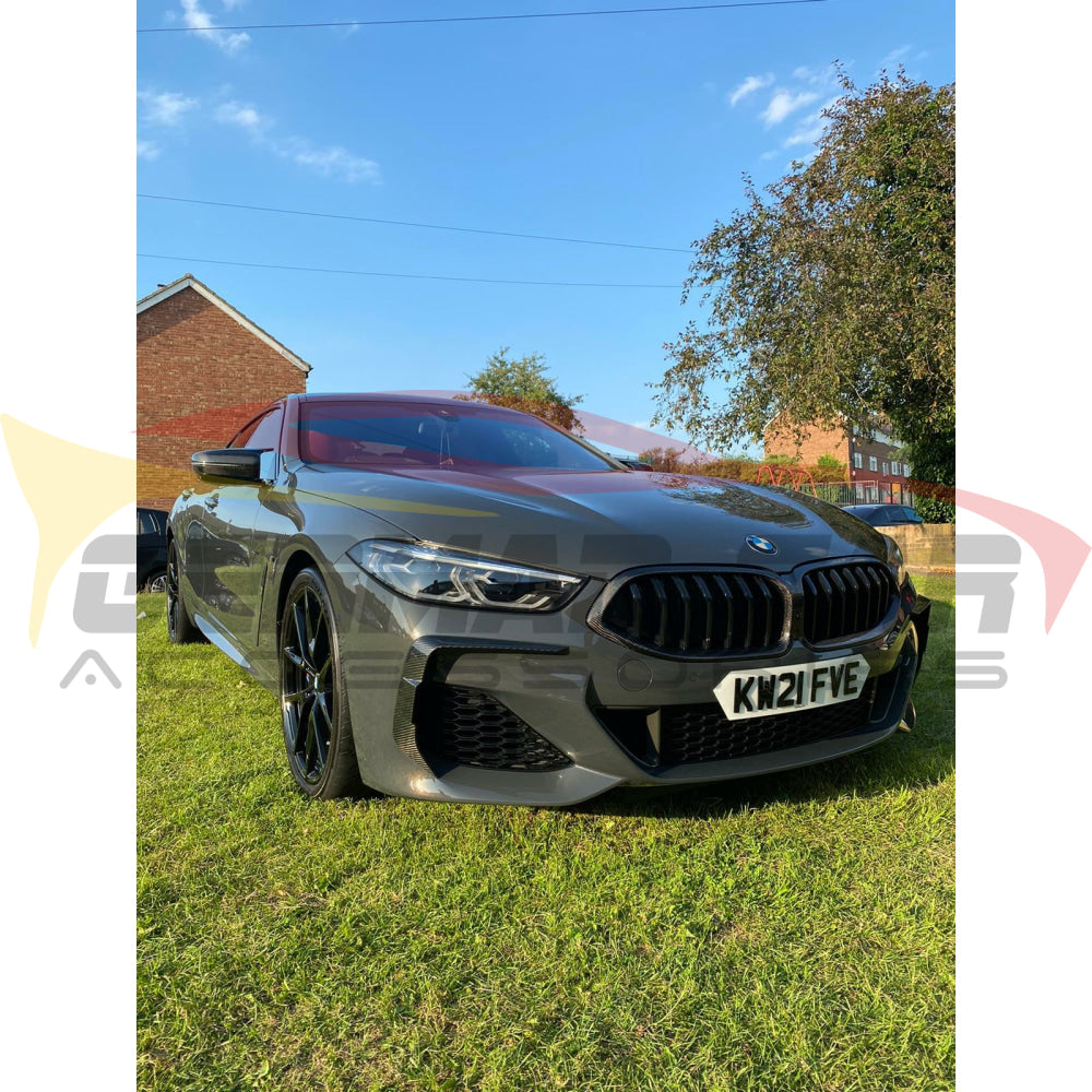 2019+ Bmw 8-Series Carbon Fiber Upper Front Bumper Splitters | G14/g15/g16