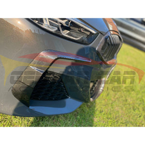 2019+ Bmw 8-Series Carbon Fiber Upper Front Bumper Splitters | G14/g15/g16