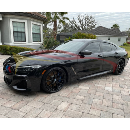 2019+ Bmw 8-Series Carbon Fiber Upper Front Bumper Splitters | G14/G15/G16 Lips/Splitters