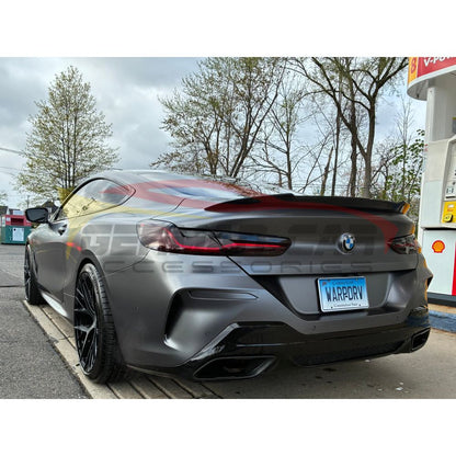 2019 + BMW 8-Series/M8 V Style Carbon Fiber Trunk Spoiler | F91/F92/F93/G14/G15/G16 Rear Trunk Spoilers