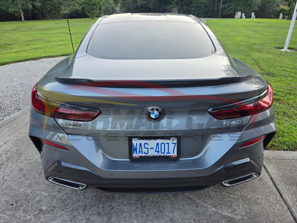 2019+ BMW 8-Series/M8 V Style Carbon Fiber Trunk Spoiler | F91/F92/F93/G14/G15/G16 - Rear Trunk Spoilers