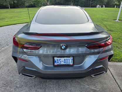 2019+ BMW 8-Series/M8 V Style Carbon Fiber Trunk Spoiler | F91/F92/F93/G14/G15/G16 - Rear Trunk Spoilers