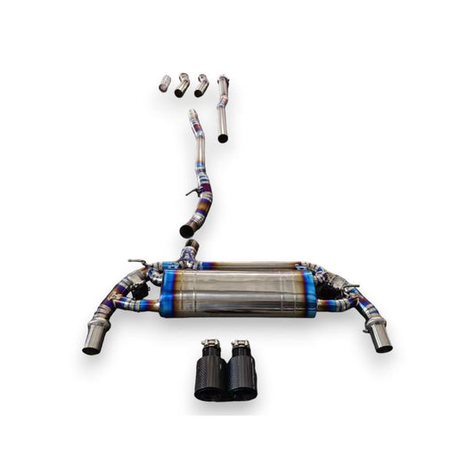 2019 + Bmw 2-Series Valved Sport Exhaust System | F44 Titanium / Chrome Tips Axleback Only