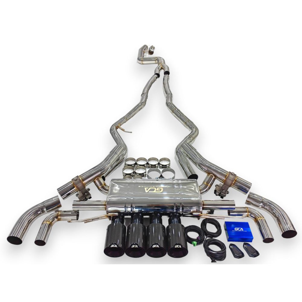 2019 + Bmw M340I/M440I Valved Sport Exhaust System | G20/G22/G26 Stainless Steel / Chrome Tips