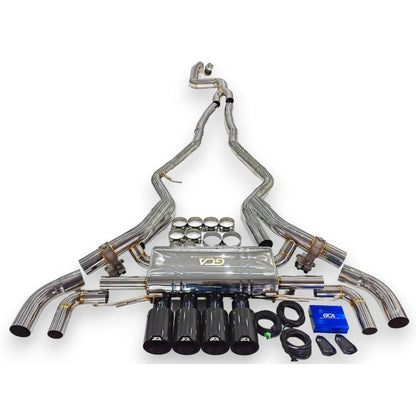 2019 + Bmw M340I/M440I Valved Sport Exhaust System | G20/G22/G26 Stainless Steel / Chrome Tips