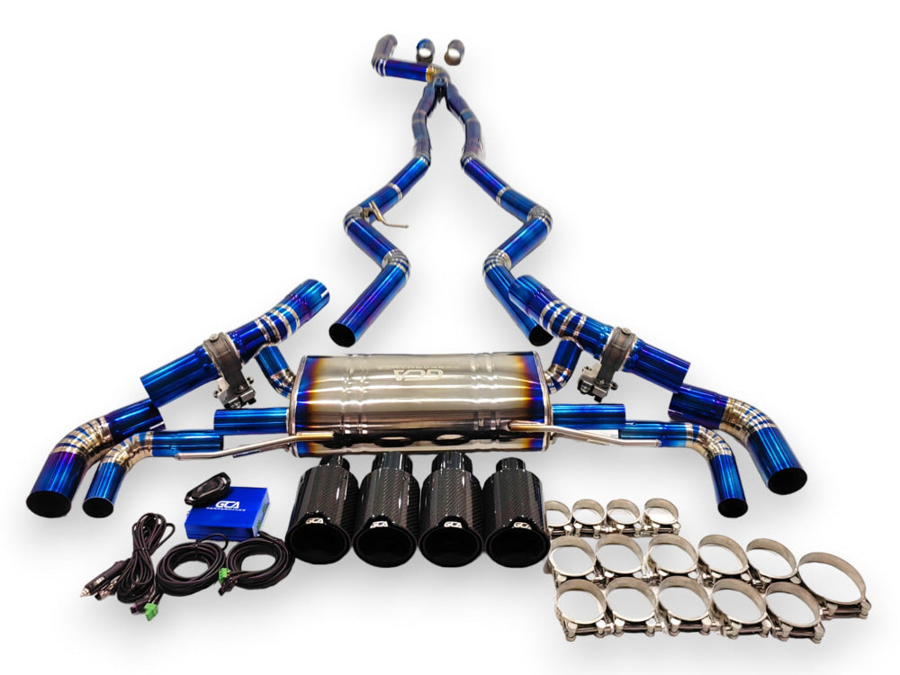 2019 + Bmw M340I/M440I Valved Sport Exhaust System | G20/G22/G26 Titanium / Chrome Tips