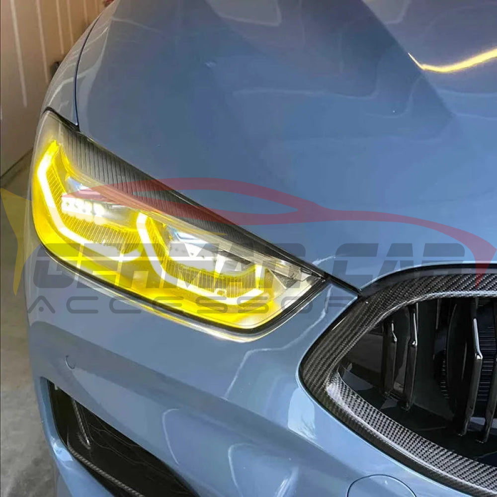 2019 + Bmw M8/8-Series Csl Style Headlights Yellow Drl Modules | F91/F92/F93/G14/G15/G16