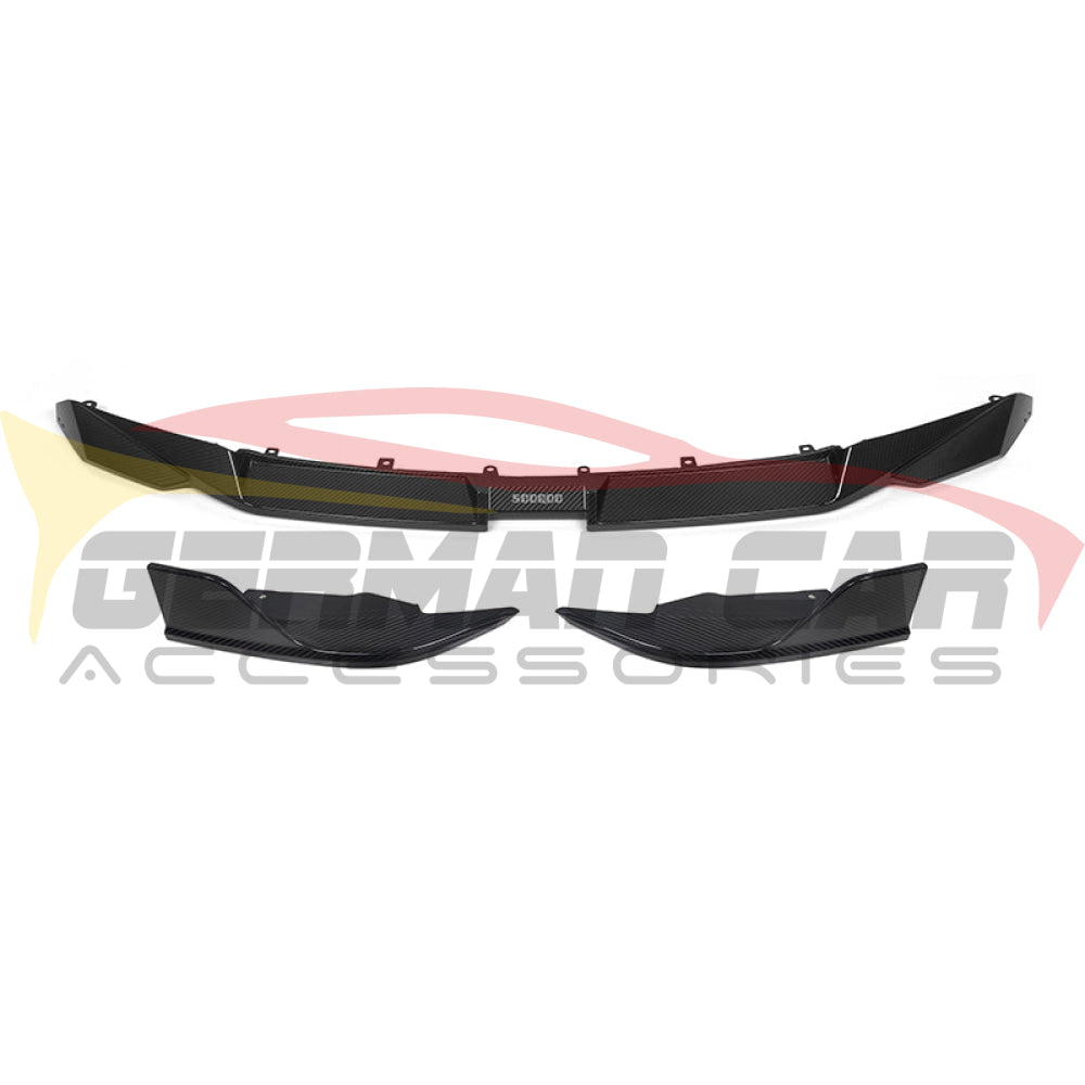 2019 + BMW M8 Carbon Fiber 3 Piece Front Lip | F91/F92/F93 Front Lips/Splitters