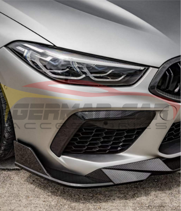 2019 + BMW M8 Carbon Fiber Upper Front Bumper Splitters | F91/F92/F93 Additional Accessories