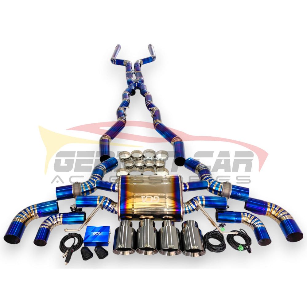 2019 + Bmw M8 Valved Sport Exhaust System | F91/F92/F93 Titanium / Chrome Tips Axleback Only