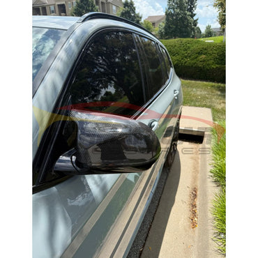 2018+ BMW X3M/X4M/X5M/X6M Carbon Fiber Mirror Caps | F95/F96/F97/F98 Mirror Caps