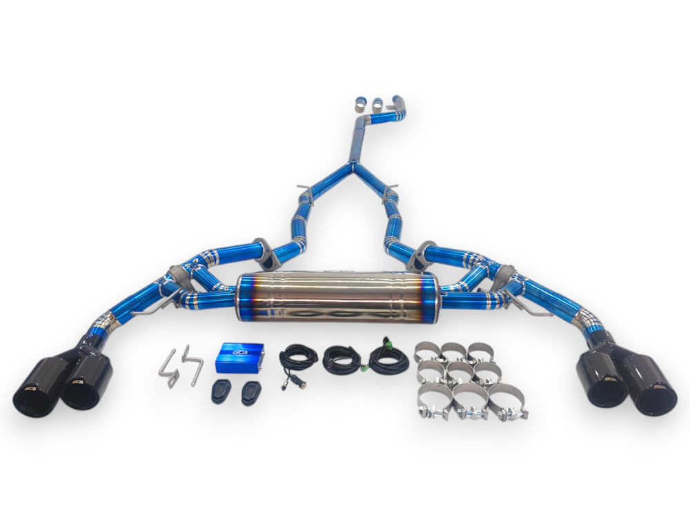2019 + Bmw X5/X6 Valved Sport Exhaust System | G05/G06 Titanium / Chrome Tips Exhausts