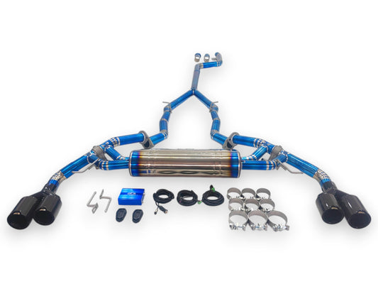 2019 + Bmw X5/X6 Valved Sport Exhaust System | G05/G06 Titanium / Chrome Tips Exhausts