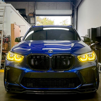 2019 + Bmw X5/X6/X5M/X6M Csl Style Headlights Yellow Drl Modules | G05/G06/F95/F96