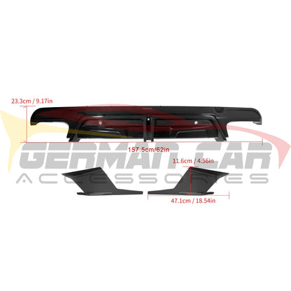 2019 + BMW X5M Carbon Fiber 3 Piece Rear Diffuser | F95 Rear Diffusers