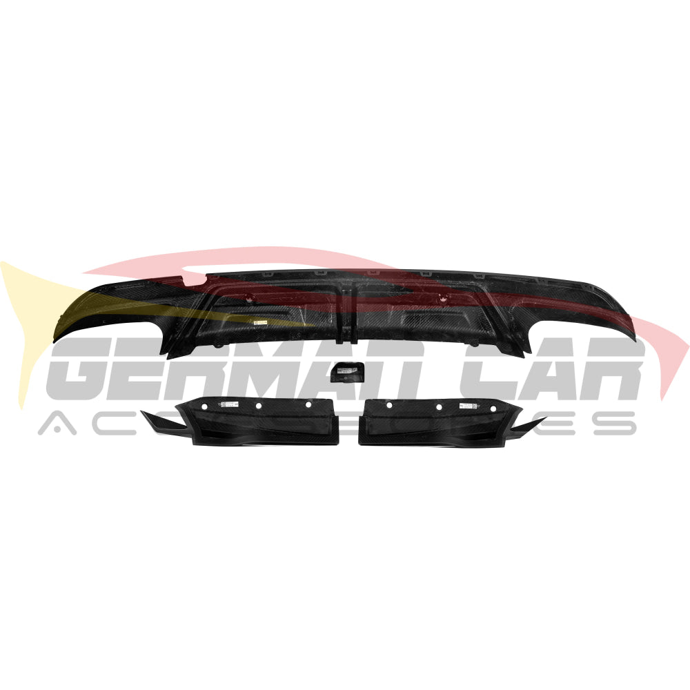 2019 + BMW X5M Carbon Fiber 3 Piece Rear Diffuser | F95 Rear Diffusers