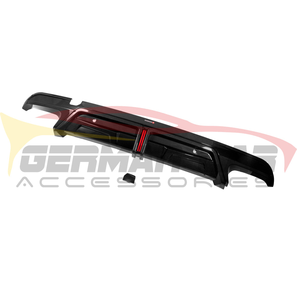 2019 + BMW X5M/X6M Carbon Fiber Rear Diffuser with Brake Light | F95/F96 Rear Diffusers