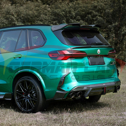 2019 + BMW X5M/X6M Carbon Fiber Rear Diffuser with Brake Light | F95/F96 Rear Diffusers