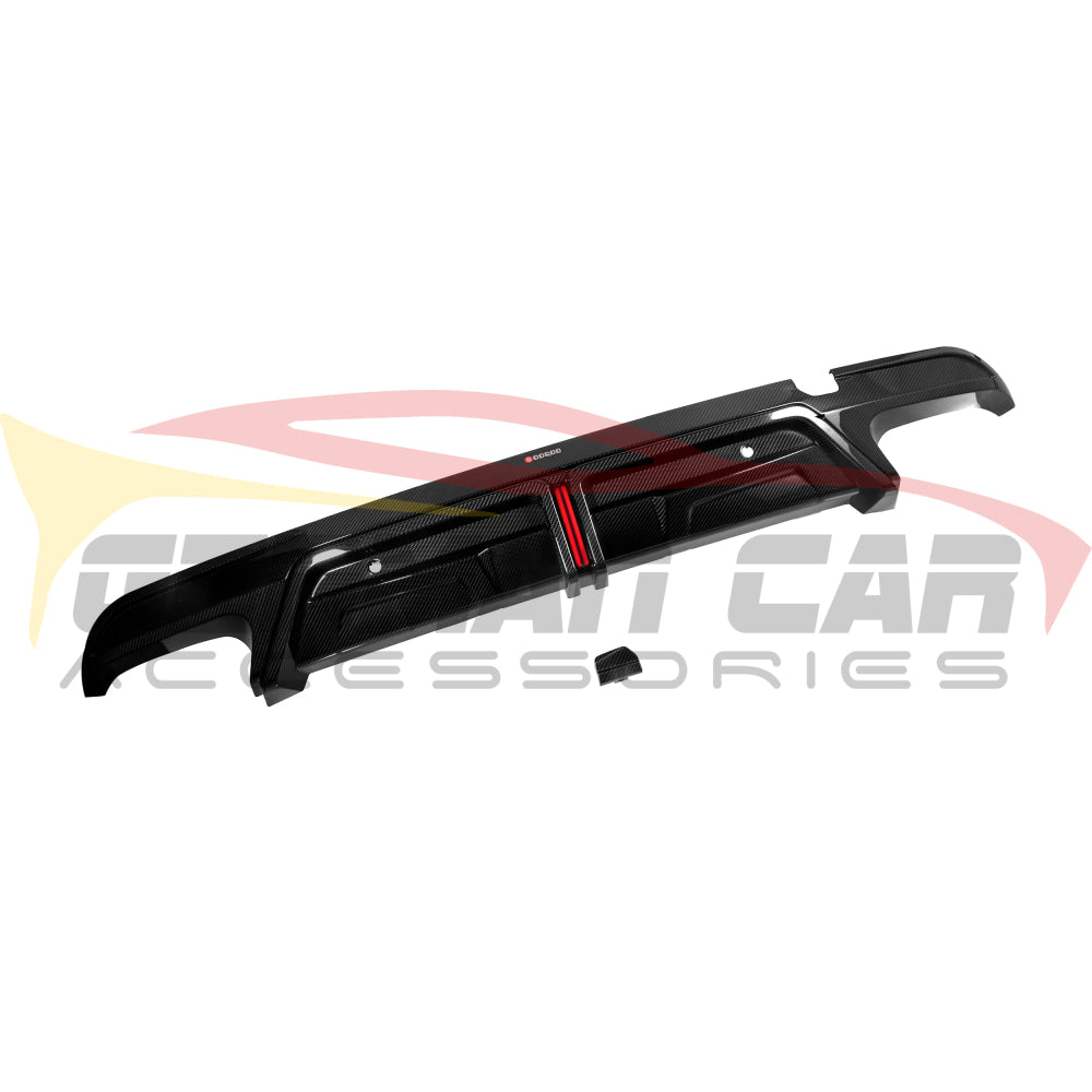 2019 + BMW X5M/X6M Carbon Fiber Rear Diffuser with Brake Light | F95/F96 Rear Diffusers