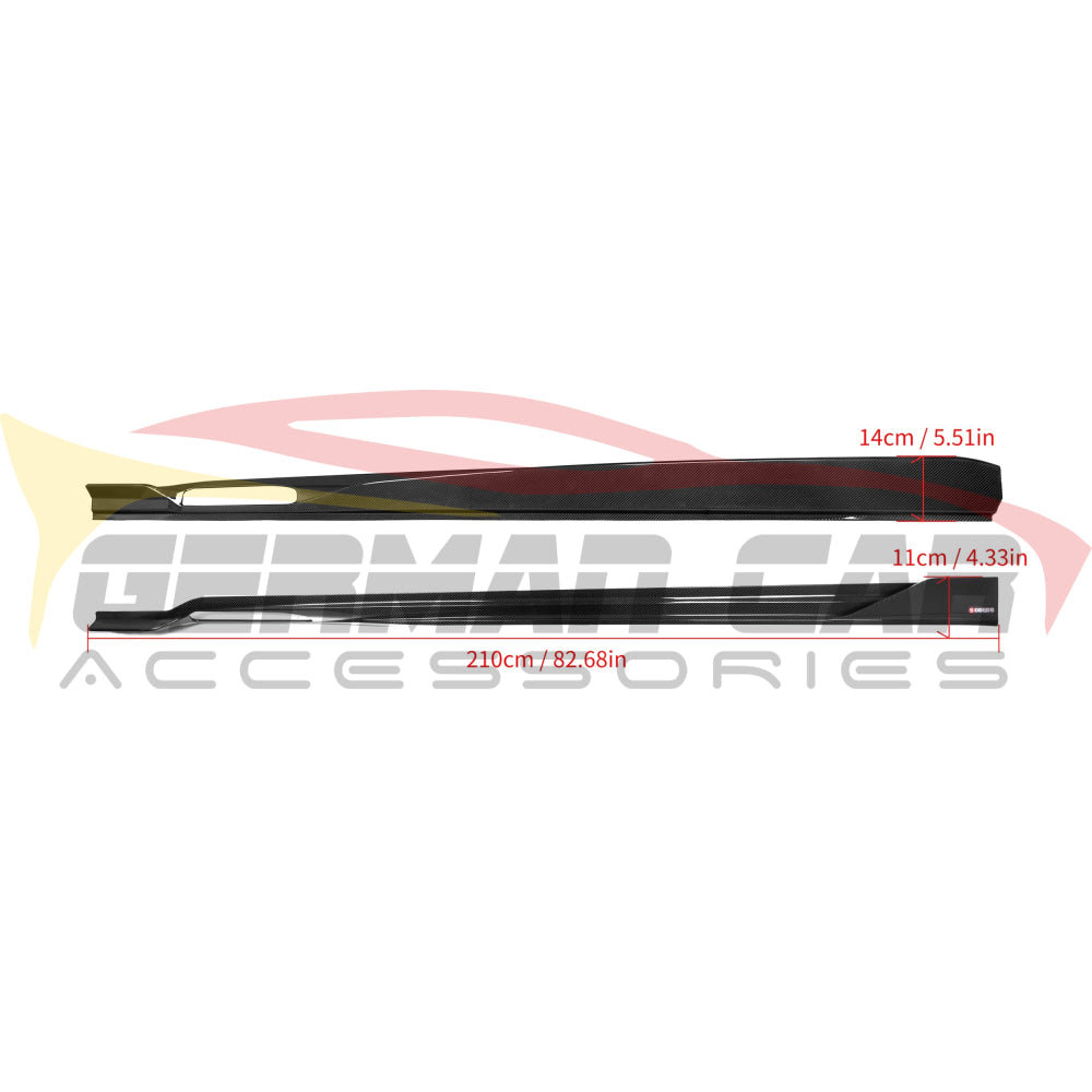 2019 + BMW X6/X6M Carbon Fiber S Style Side Skirts | G06/F96 Side Skirts